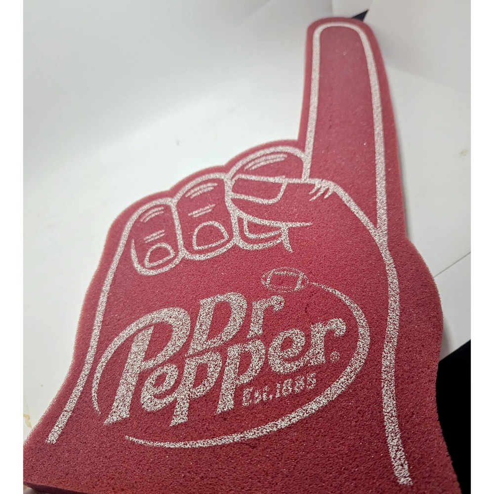 Vintage Foam Dr. Pepper Collectable Promotional Finger